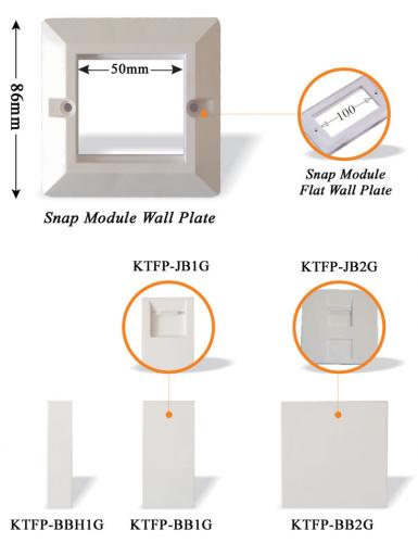 Snap Module Wall Plate & Bracket